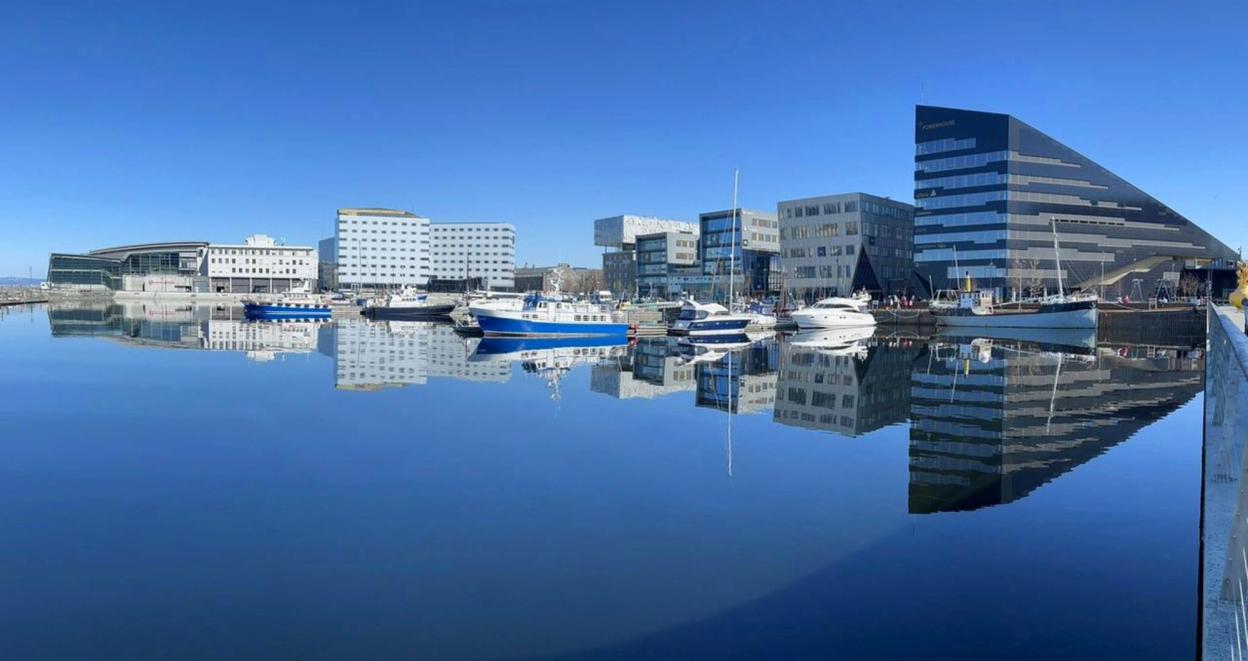 Brattørkaia i Trondheim med Powerhouse, hvor Enova har sine kontorer