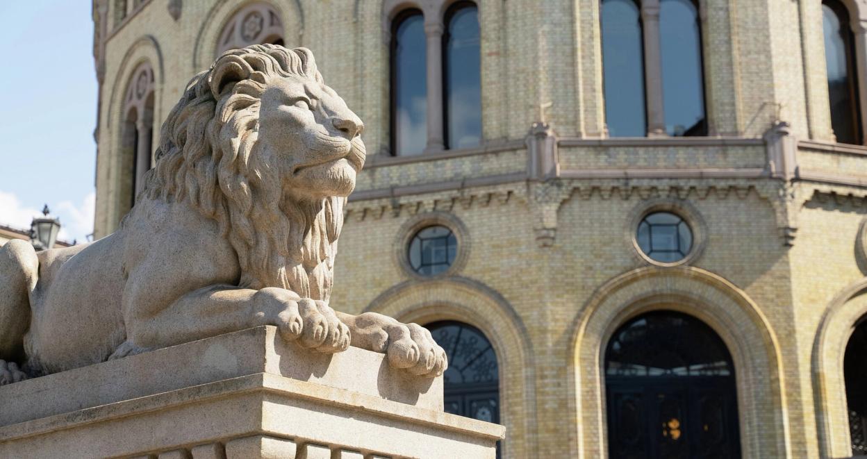 Løvebakken foran Stortinget