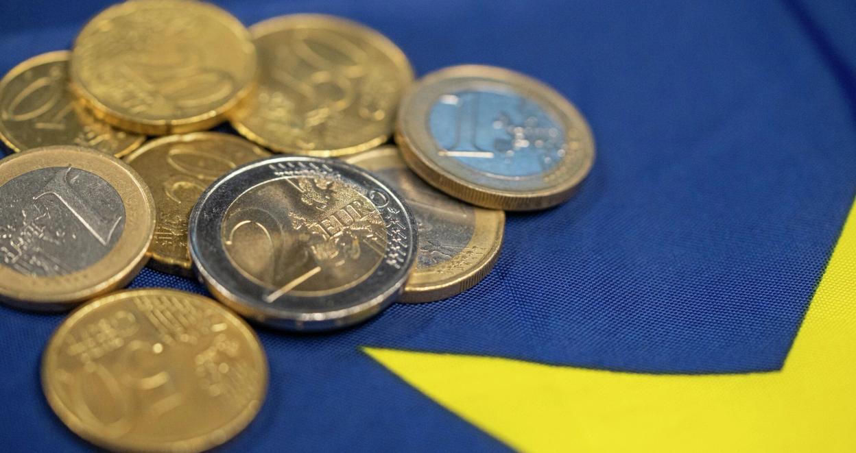 Bilde av Euro på flagg