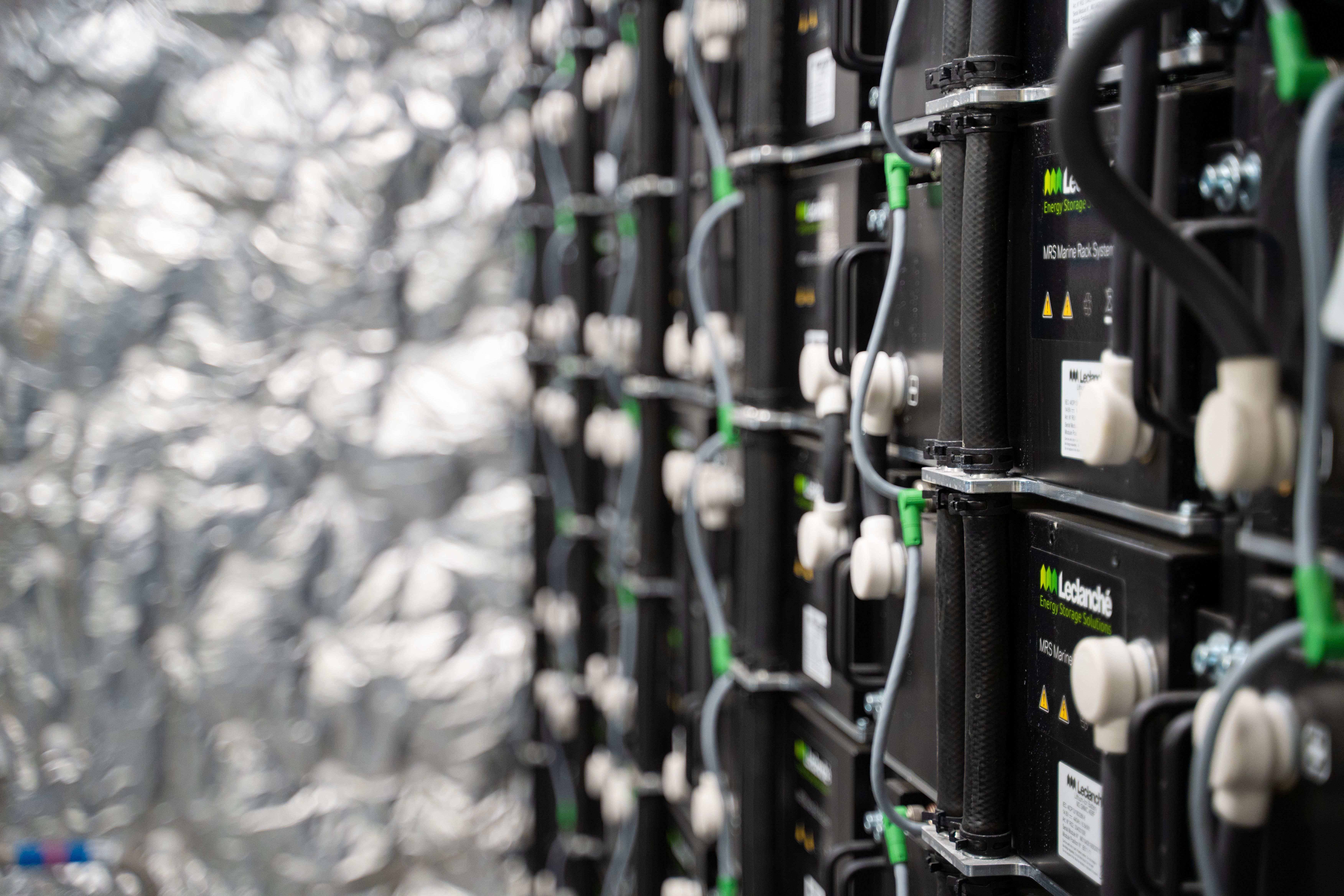 Batterirommet på Yara Birkeland 