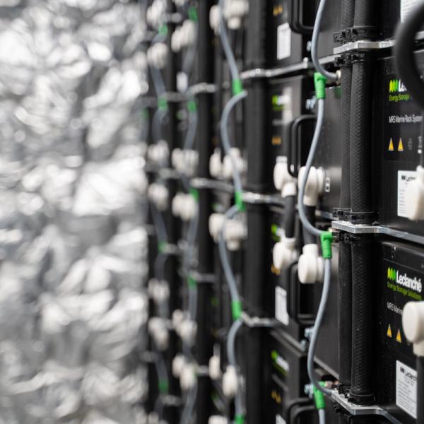 Batterirommet på Yara Birkeland