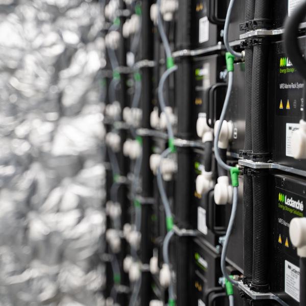 Batterirommet på Yara Birkeland