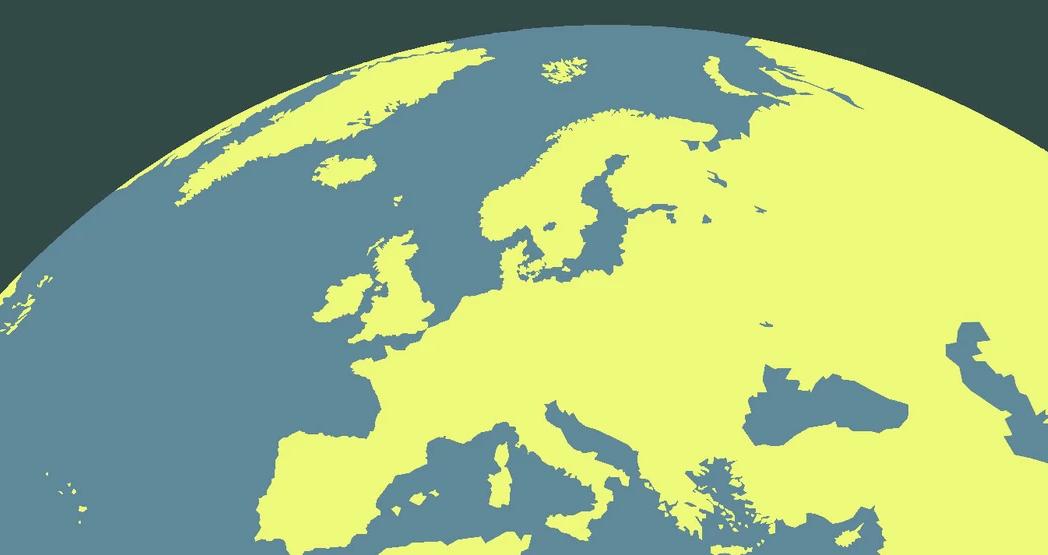 Kart over europa