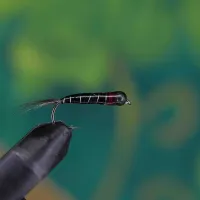 Perdigon Nymph Black Red