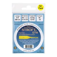 STROFT GTM Vorfach gezogen 9,0Ft 3er Set
