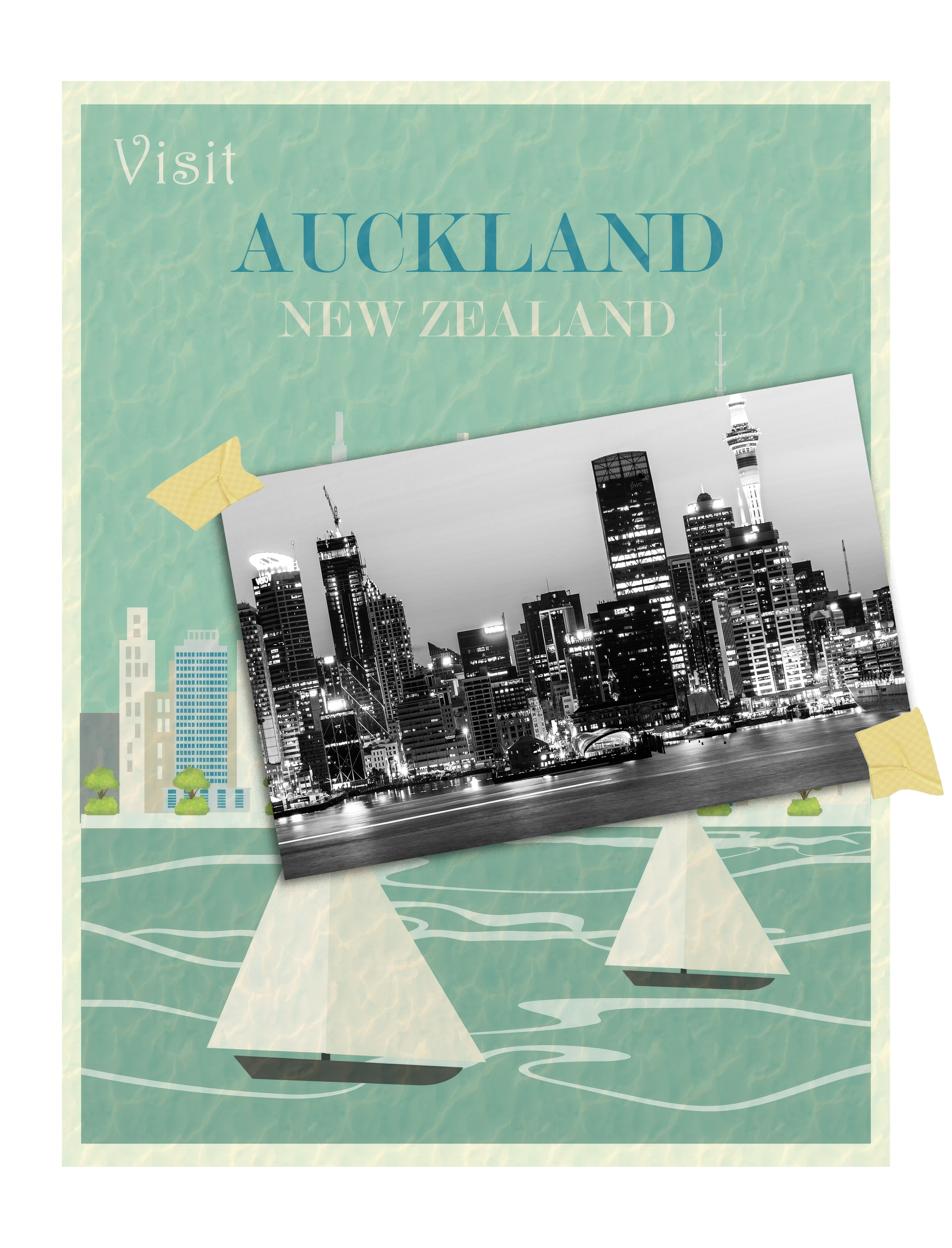 Auckland Travel Collage
