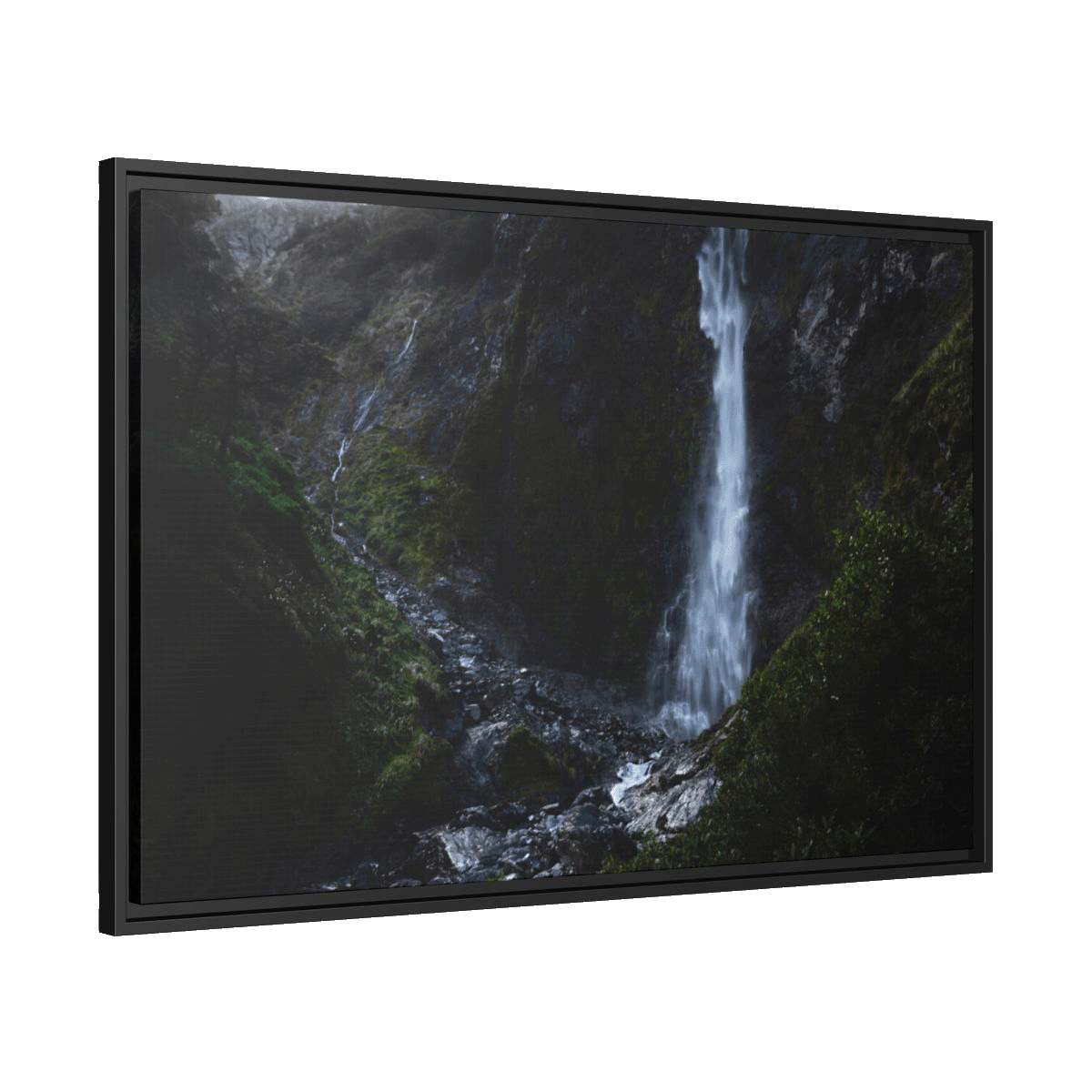 Devils Punchbowl Waterfall Art Print, New Zealand Landscape Original Photography