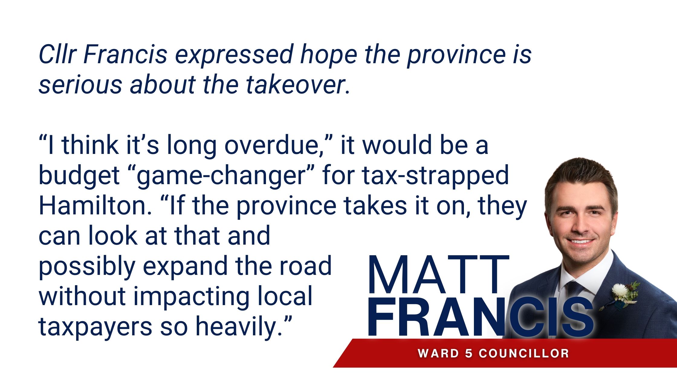 ‘It’s only fair’: Premier Doug Ford says he’ll consider takeover of Hamilton’s parkways photo
