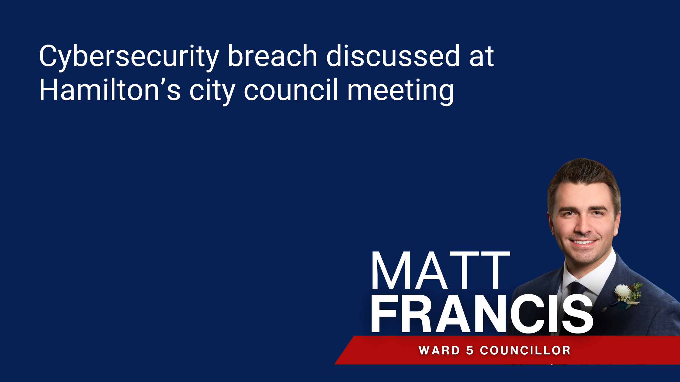 Cyber security breach discussed at Hamilton’s city council meeting photo