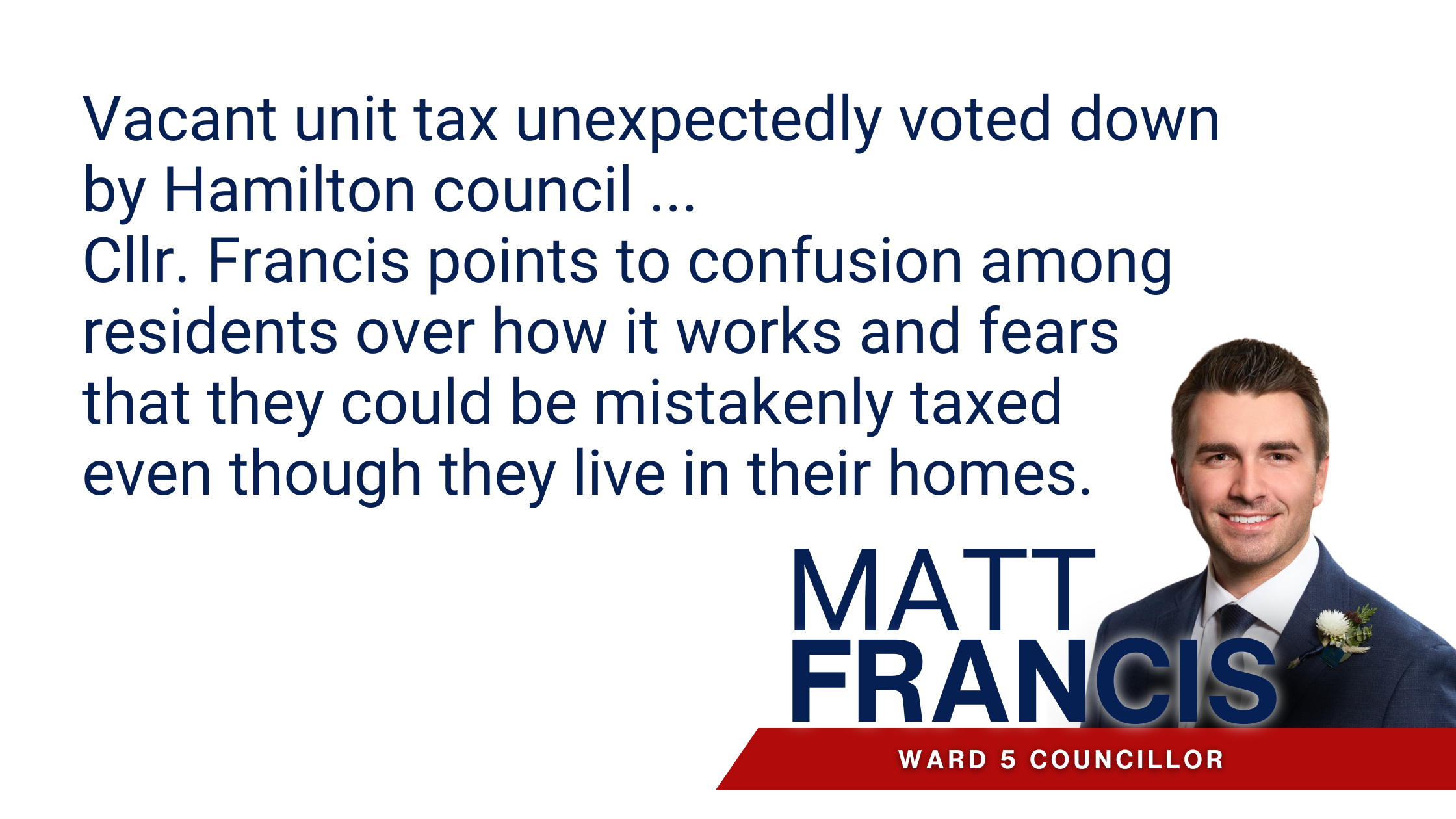 Vacant home tax unexpectedly voted down by Hamilton council photo