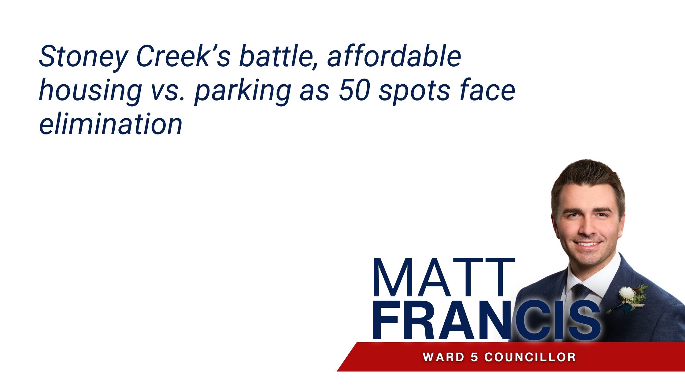City seeks affordable-housing pitches for Stoney Creek parking lot photo