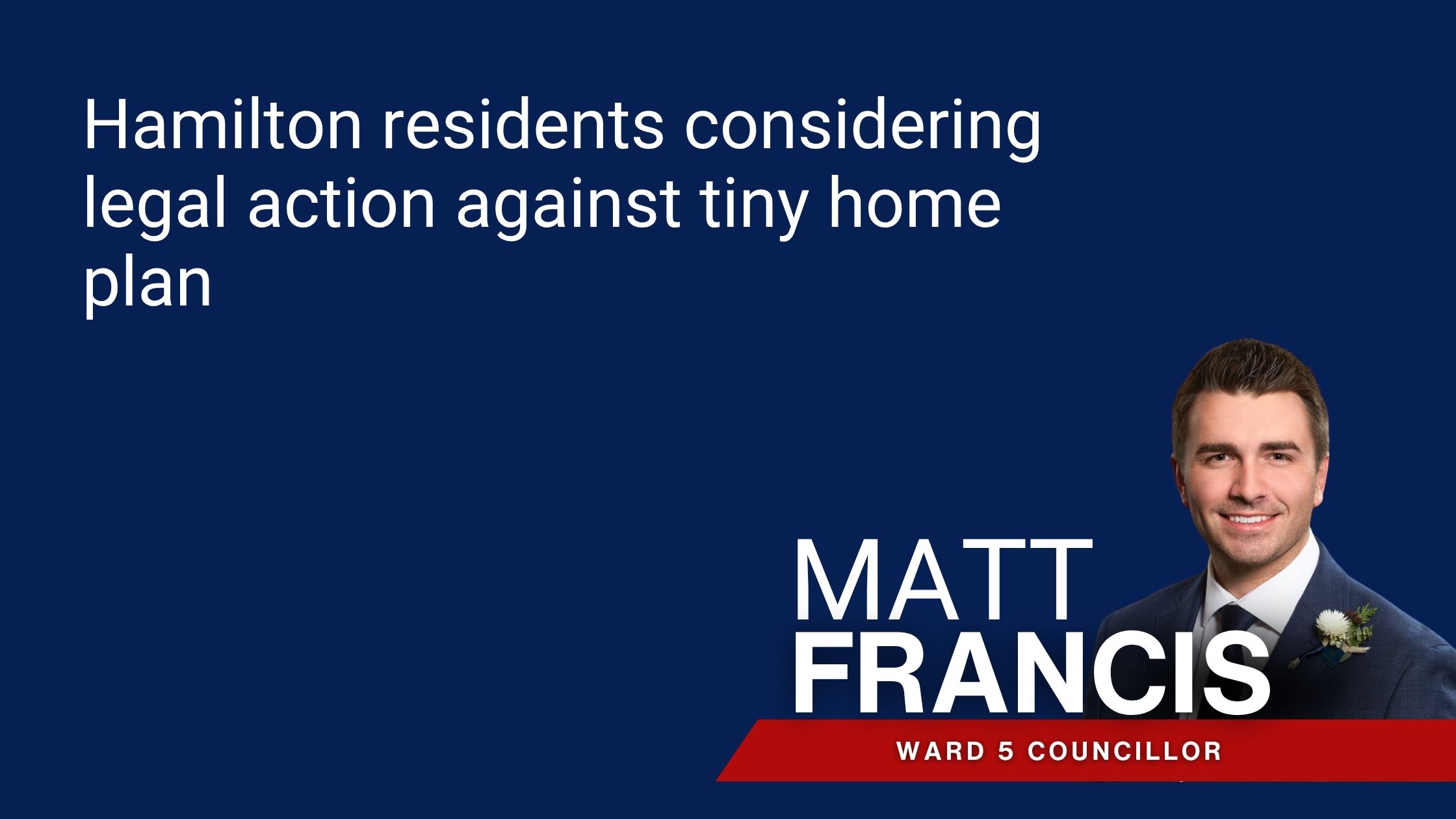 Hamilton residents considering legal action against tiny home plan photo