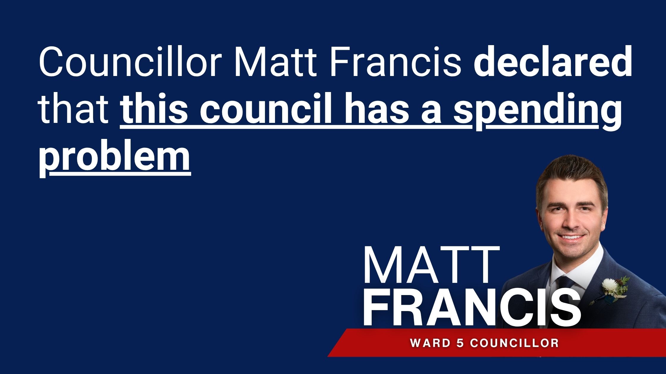 It’s time to cap city spending and tax hikes, councillor says photo
