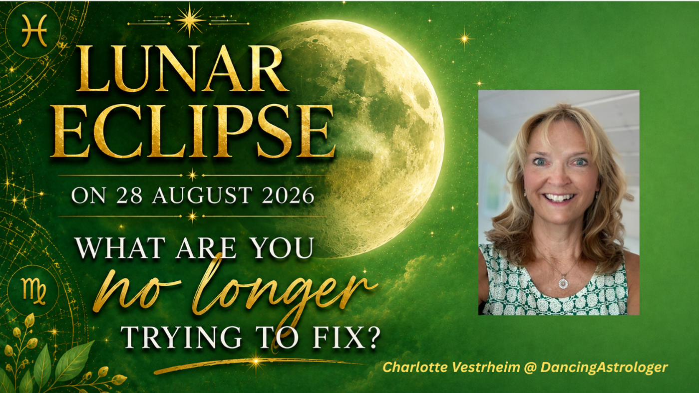 green background with Lunar Eclipse