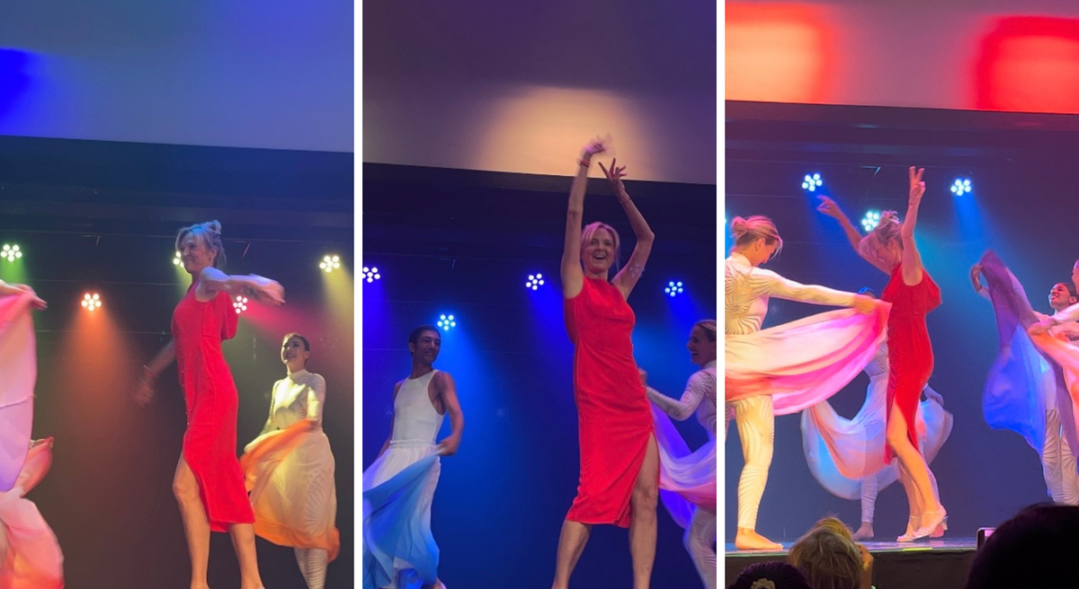 dancing astrologer dancing on stage