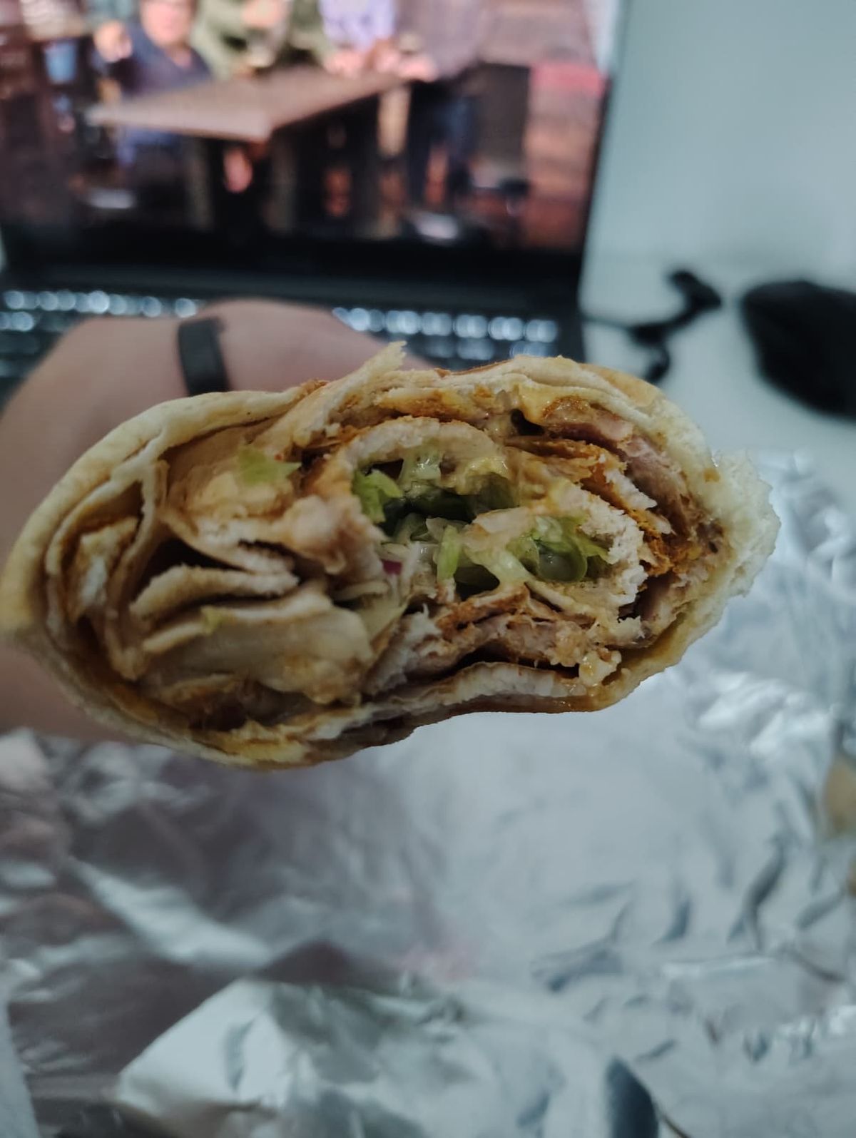 Showing the golden ratio of the kebab