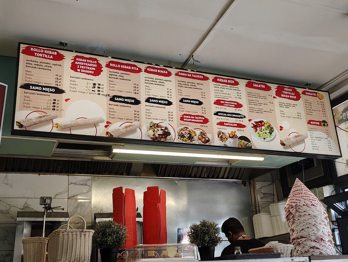 Moon kebab menu