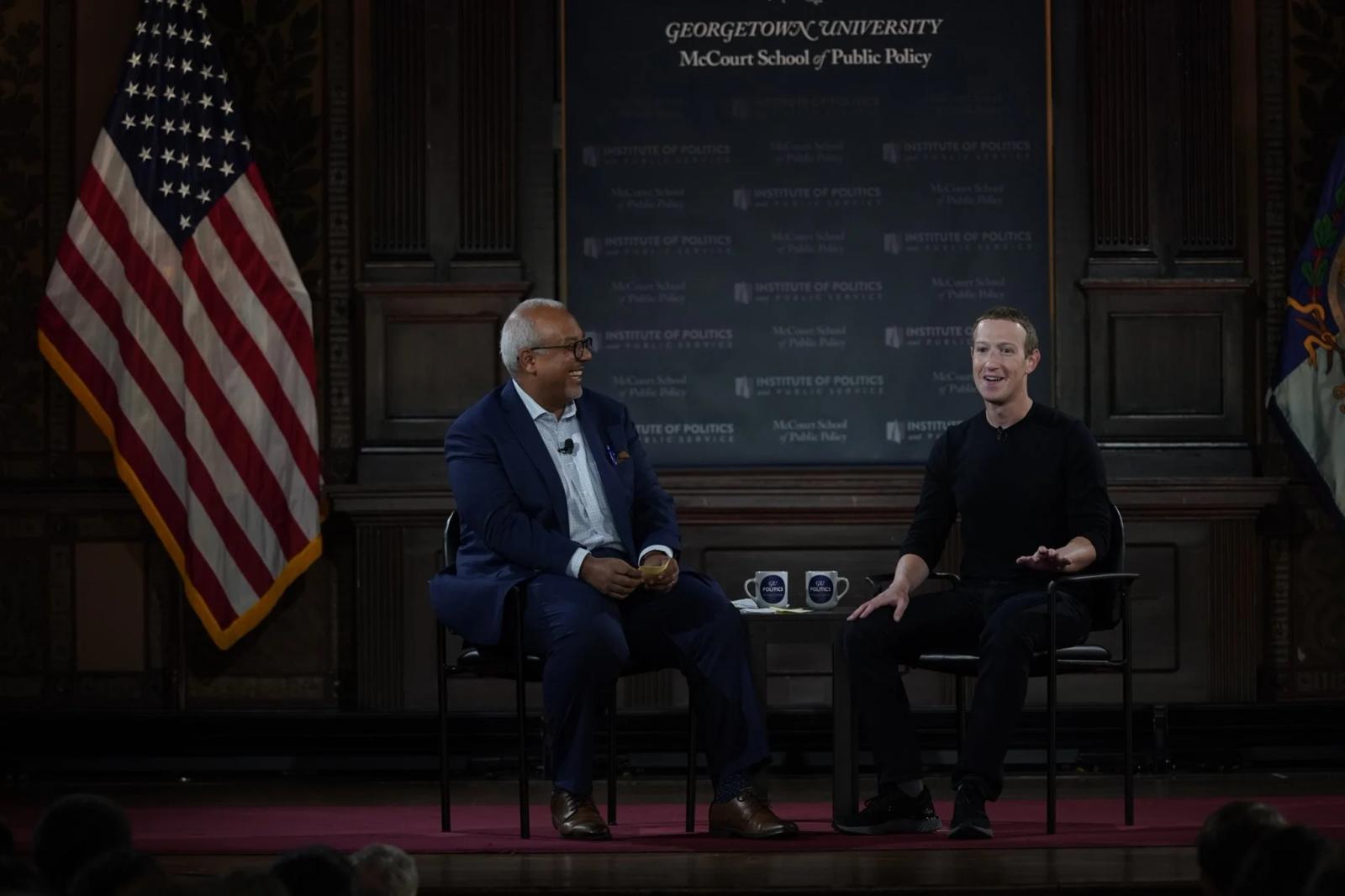 Mark Zuckerberg Discusses Free Speech at Georgetown University