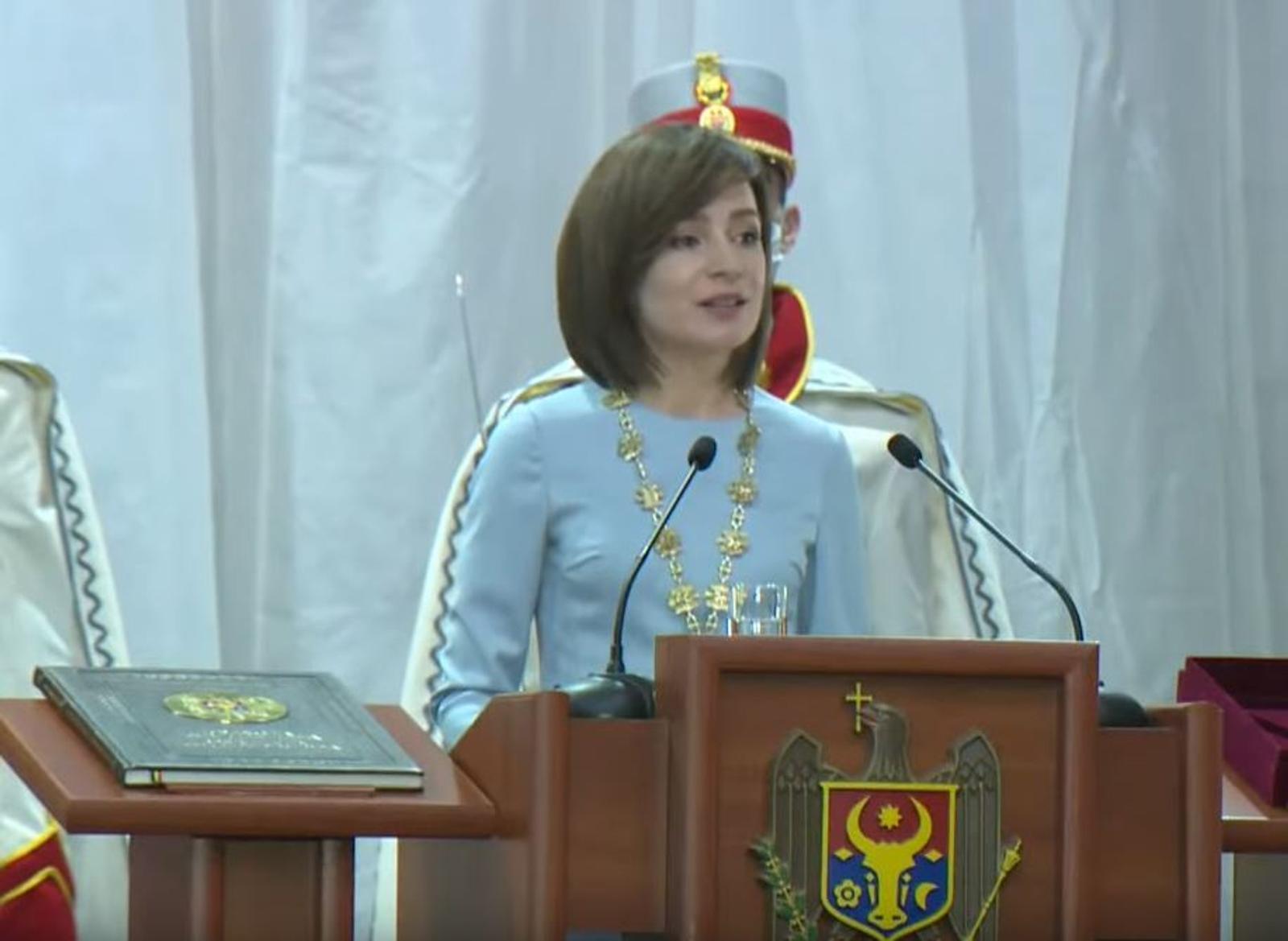 Maia Sandu was inaugurated as President of Moldova in 2020