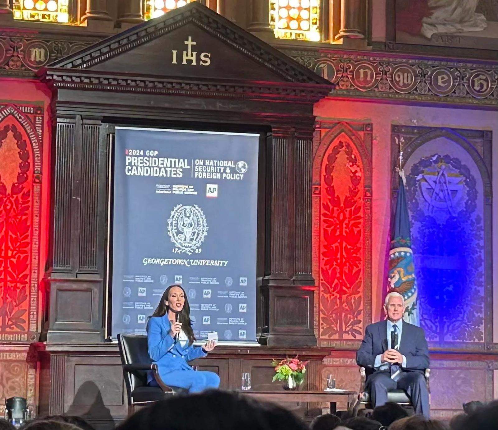 Former Vice President Mike Pence Lays Out Foreign Policy Vision in Georgetown Discussion
