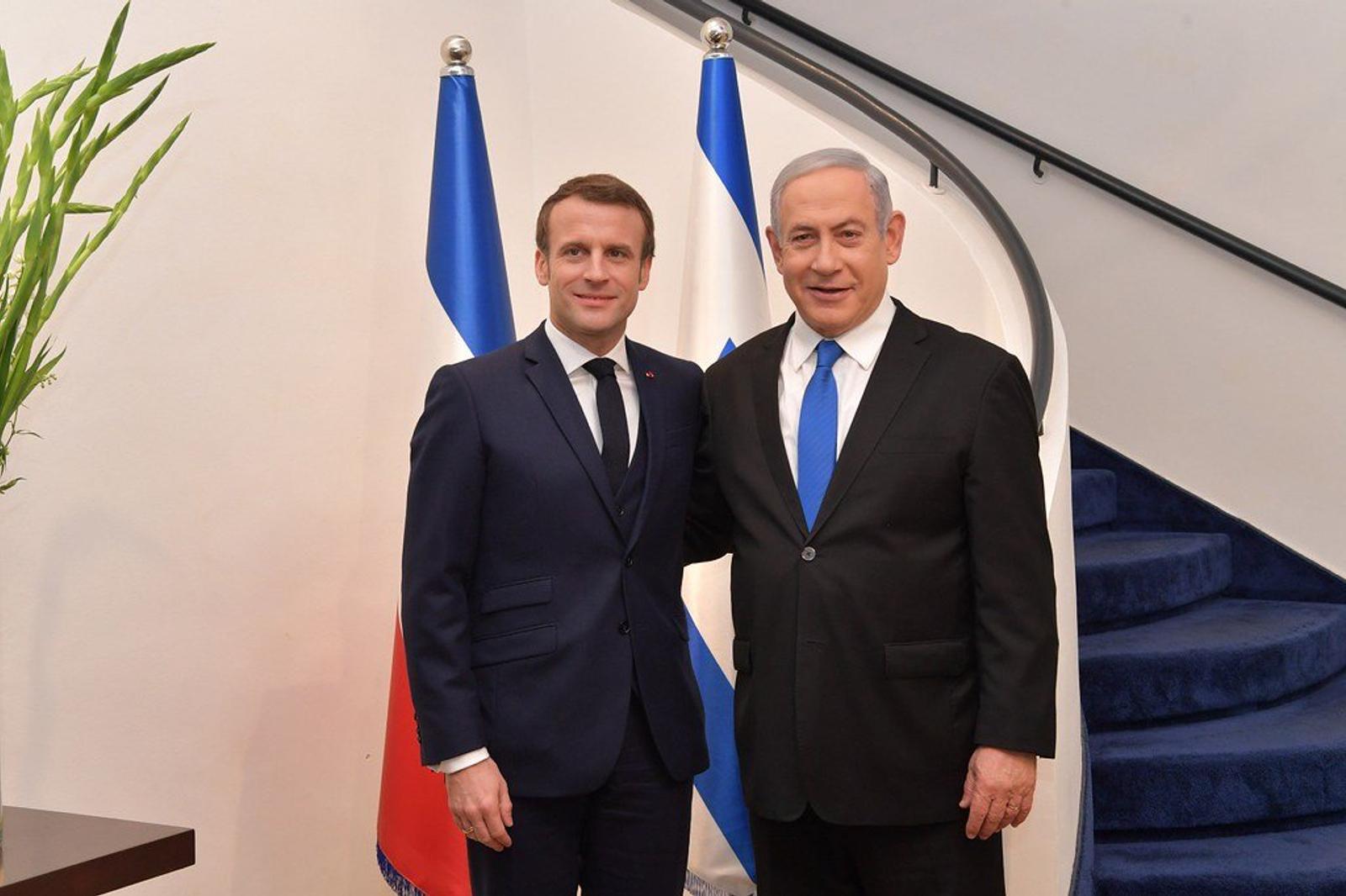 Benjamin Netanyahu and Emmanuel Macron Trade Reproaches