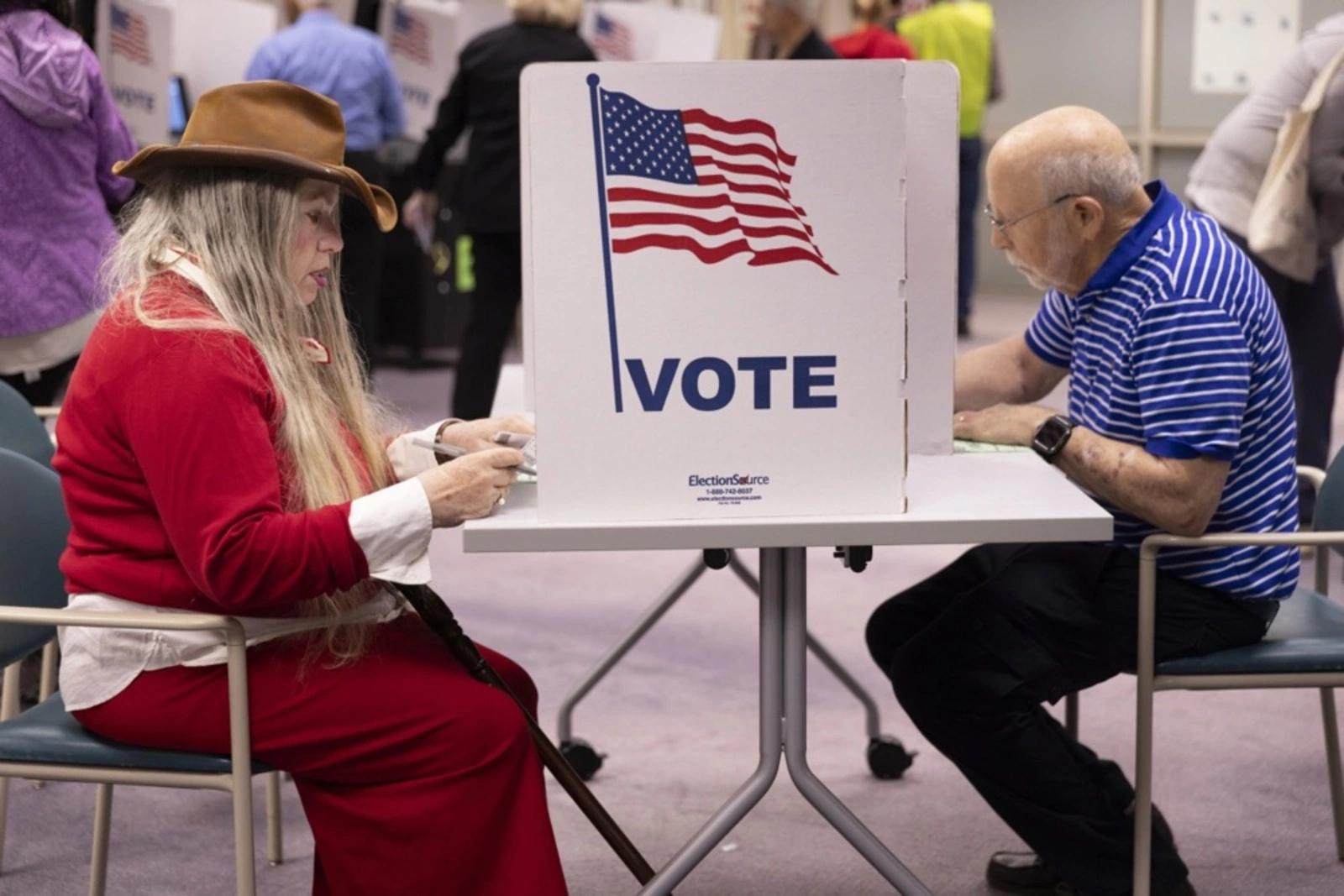 Polling locations across several battleground states received bomb threats from Russia on Election Day.