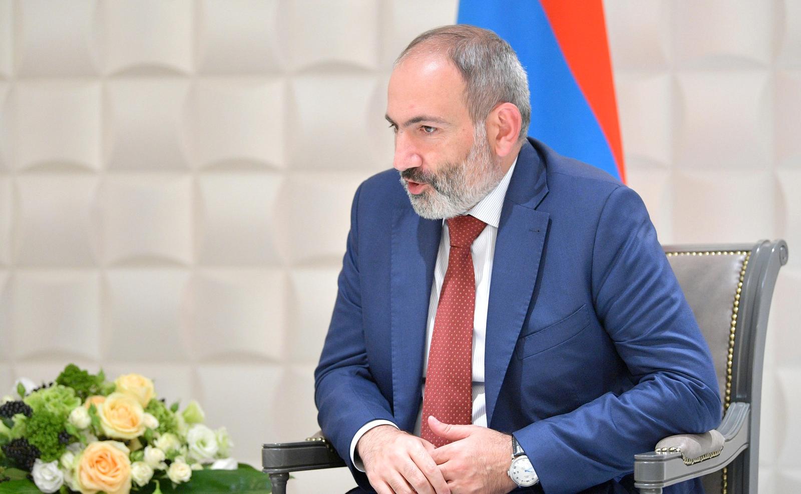  Prime Minister Nikol Pashinyan of Armenia visiting Moscow in 2019