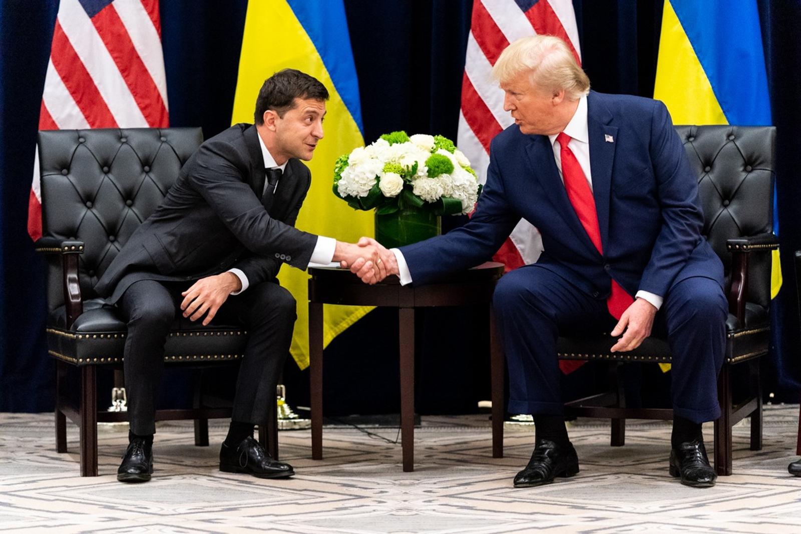 Donald Trump Meets with Ukrainian President Volodymyr Zelensky During His First Term