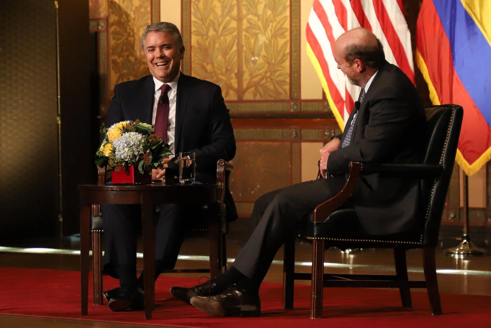 President Iván Duque Supports Guaidó, Praises Economic Policy in Georgetown Address