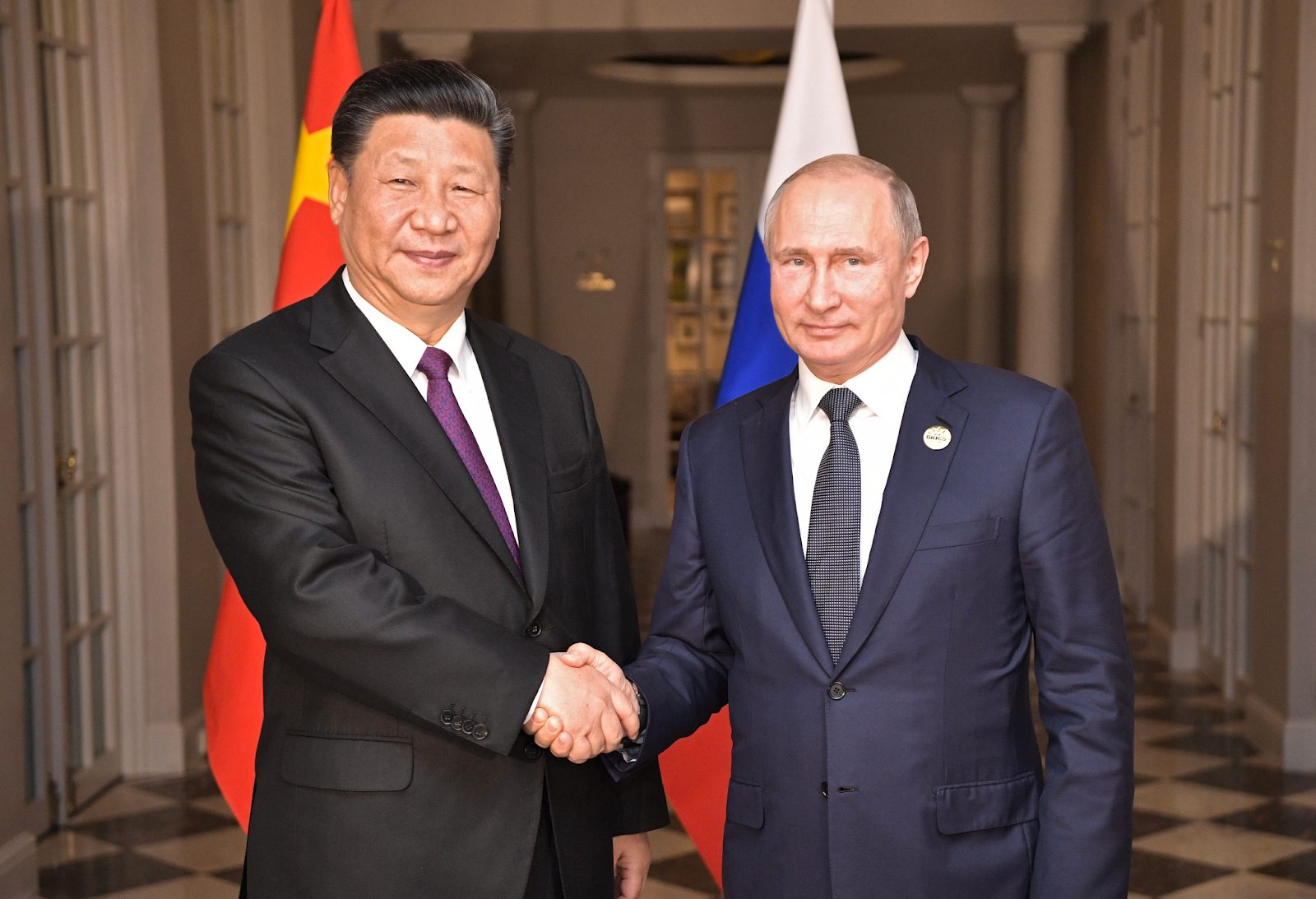 Xi Jinping and Vladimir Putin meet at Belt and Road Initiative Summit