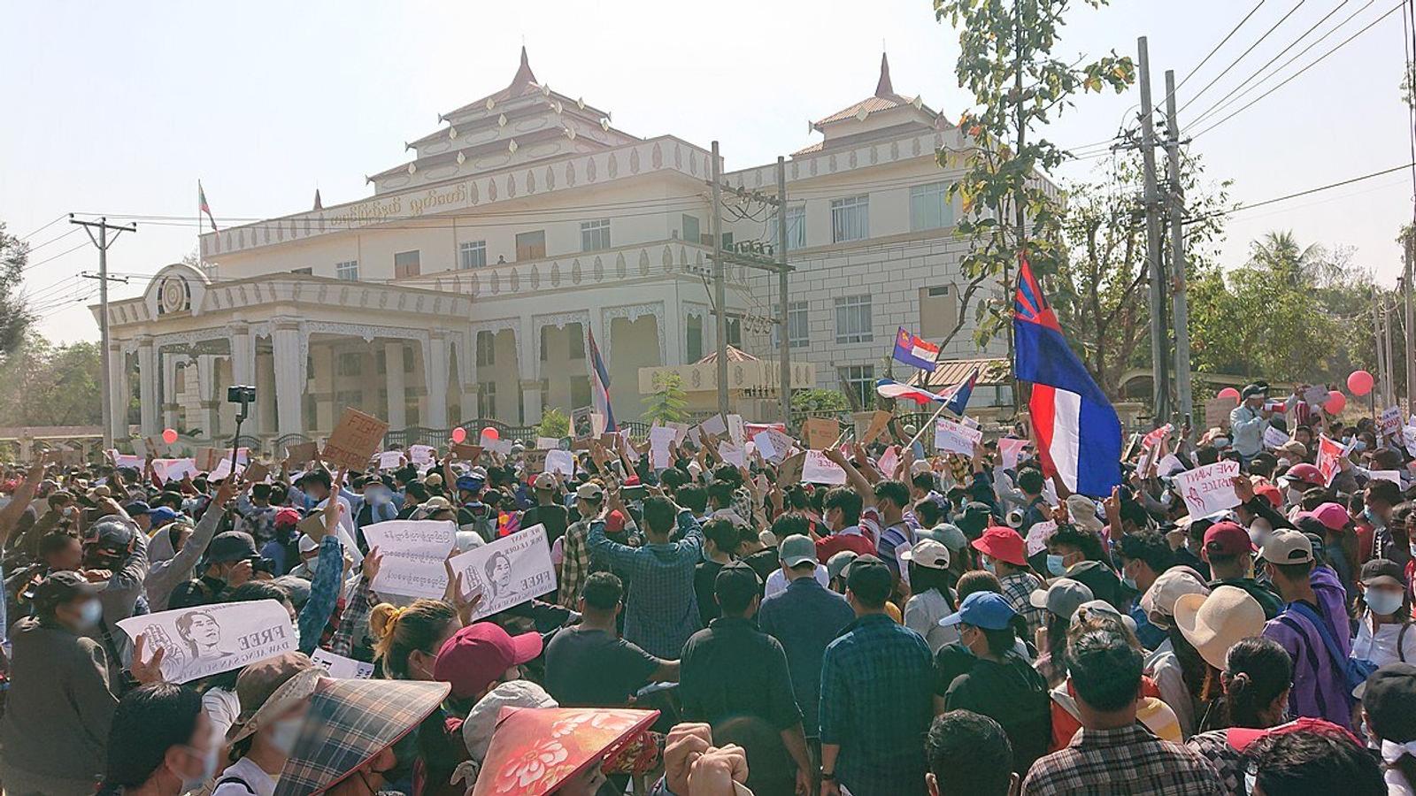 Myanmar Protests Gain International Attention