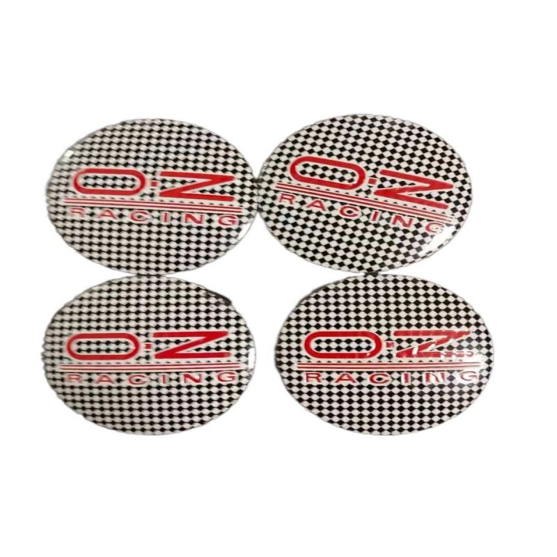 4PCS 56MM OZ Racing Car Wheel Center Hub Cap Sticker Car Logo Badge Emblem sticker Decal
