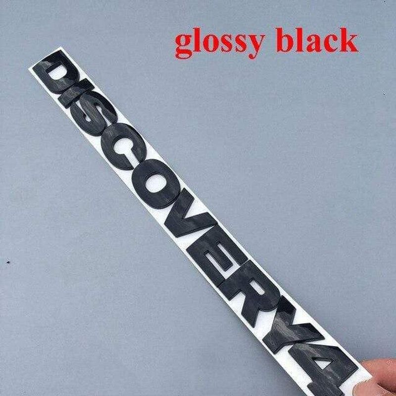 Round Font Letter Emblem Badge for DISCOVERY 4 V8 HSE SPORT Car Refitting Hood Rear Trunk Logo Sticker