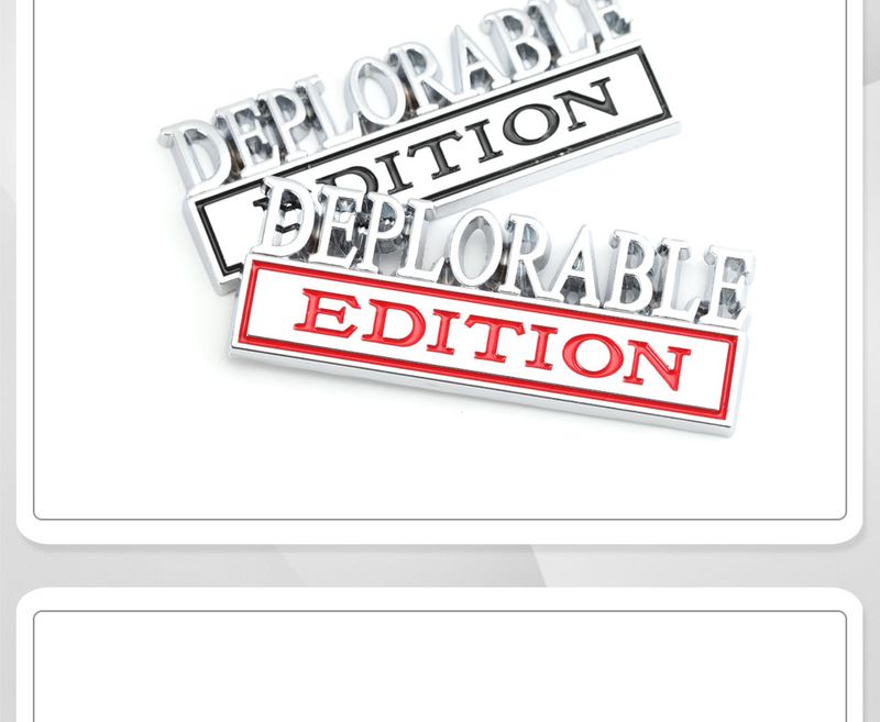 Sticker Deplorable Edition Badge Emblem Hood Grille for Jeep Patriot Freelance Compass