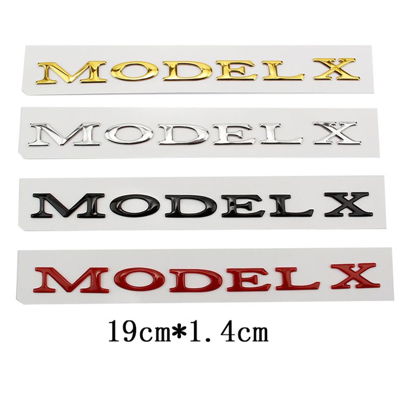 Replace ABS Letter Rear Tail Emblem Sticker Badge Decal For TESLA Model 3 X S