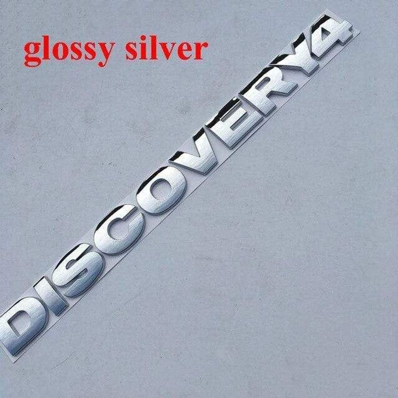 Round Font Letter Emblem Badge for DISCOVERY 4 V8 HSE SPORT Car Refitting Hood Rear Trunk Logo Sticker