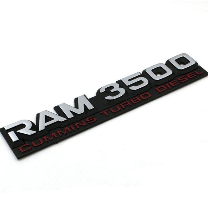 Car Styling Fender Emblem Side Sticker For Dodge RAM 1500 2500 3500 Cummins Logo Challenger Caliber Charger Jcuv Durango