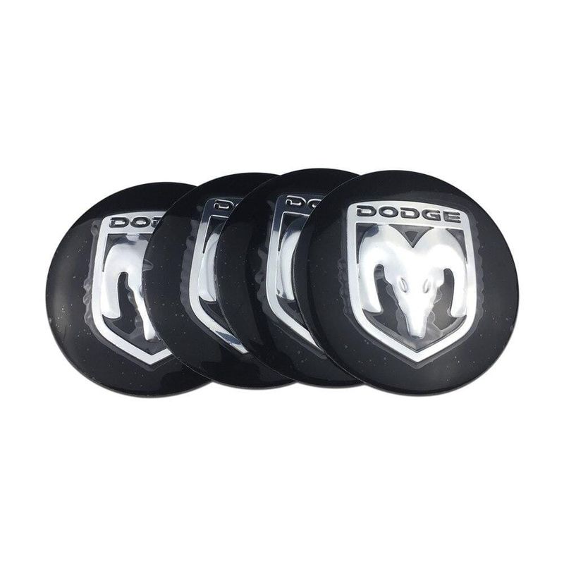 56MM Car Wheel Center Hub Caps Sticker for Dodge Ram 1500 2500 Journey Caliber Charger Challenger Nitro Durango Auto