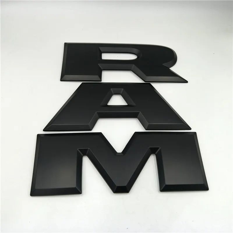 Tailgate 3D RAM For 2014&UP Ram 1500 2500 3500 Tailgate Letters Emblem Decal ABS Inserts