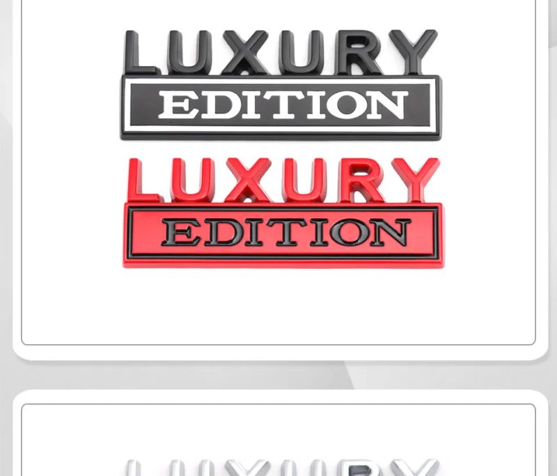 Car Sticker Luxury Edition Badge Emblem Hood Grille for BMW Subaru Mazda Skoda Cadillac