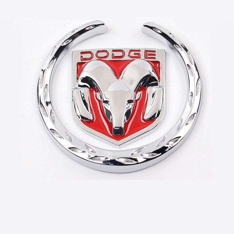 2pcs Metal Car Rear Side Wheat Window Sticker for Dodge RAM Logo Journey Caravan Durango Nitro Caliber Jcuv Challenger