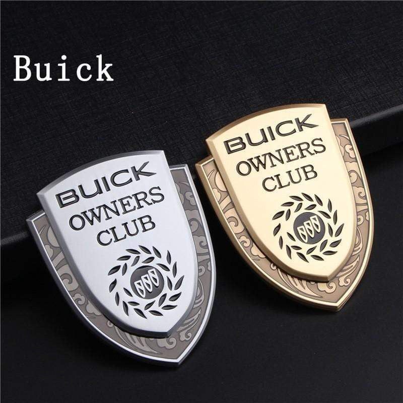 1PCS Car Body Sticker Emblem Metal Auto Rear Trunk Shield Badge 3D Appearance Personalized Decorative