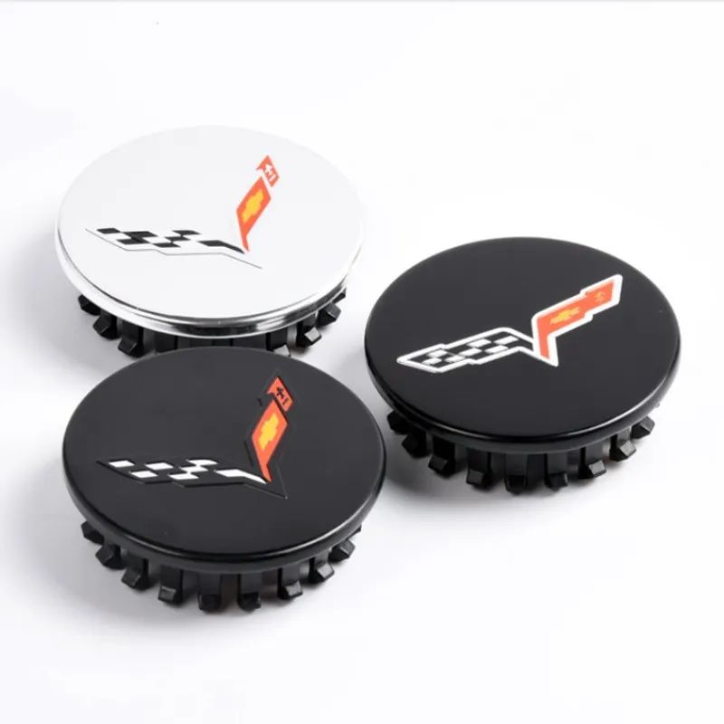 4Pcs/set 68mm SS ABS Carbon Fiber Car Wheel Center Covers For Chevrolet CAMARO Corvette