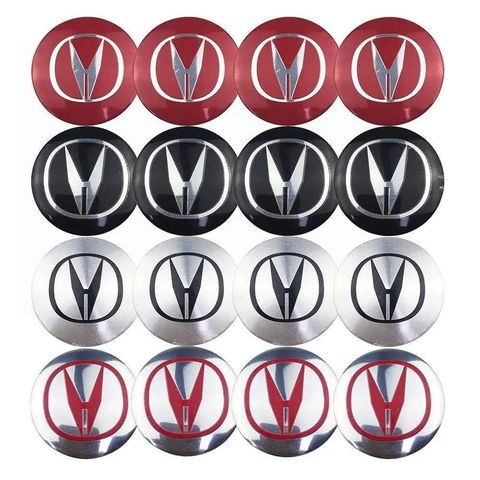 4PCS 56mm Acura Car Wheel Center Hub Cap Sticker Auto Tire Emblem Badge Decal