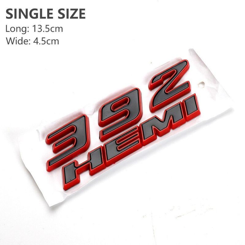 HEMI 6.4L 392 ABS Badge for Challenger, Caliber & RAM