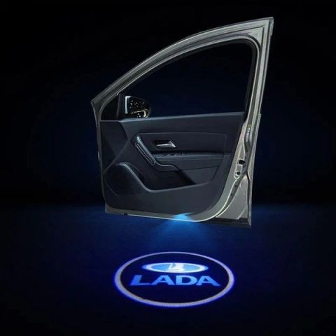 LADA LED car door projector logo light set
