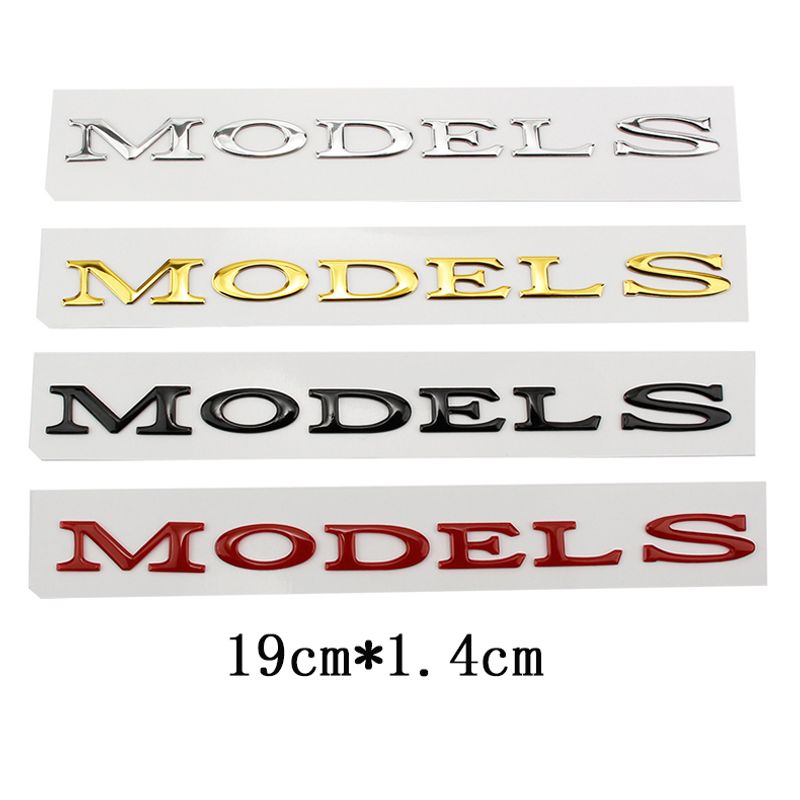 Replace ABS Letter Rear Tail Emblem Sticker Badge Decal For TESLA Model 3 X S