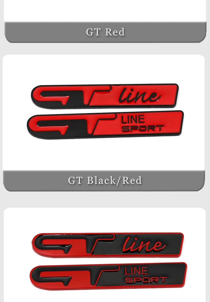 GT line Sport stickers for KIA Peugeot Renault Clio Grandtour Megane Forte Optima
