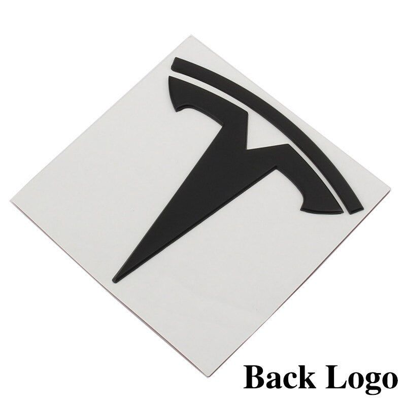 Metal Alloy Front Hood & Rear Tesla Emblem T Logo Badge For Tesla Model 3