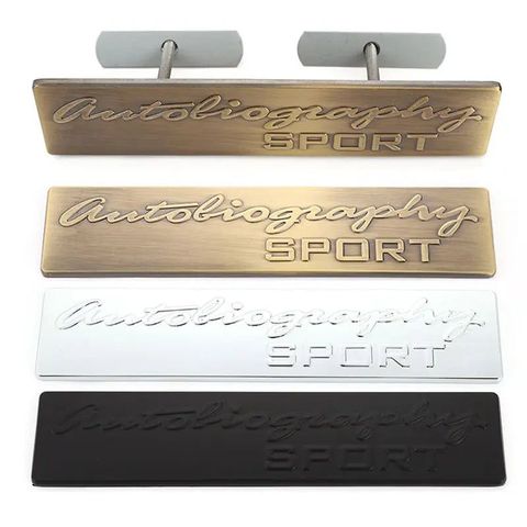 Autobiography Sport Stickers Emblem Hood Grille Badge Badge Decal for Ranger Rover